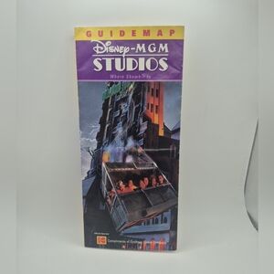 MGM Studios Where Showbiz Is Tower of Terror Guidemap Disney Kodak 2002